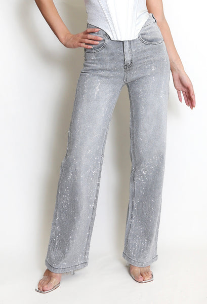Alodie Diamond Straight Leg Jeans