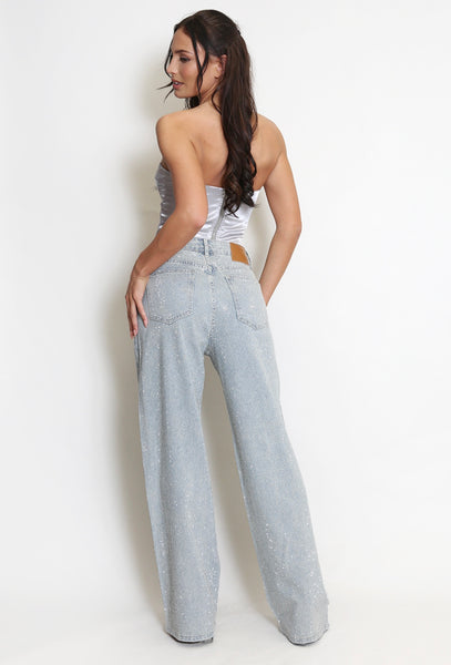 Alodie Diamond Straight Leg Jeans