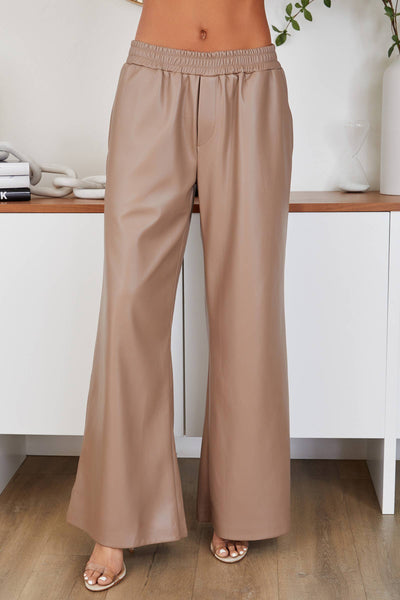 Jaya Vegan Leather Wide Leg