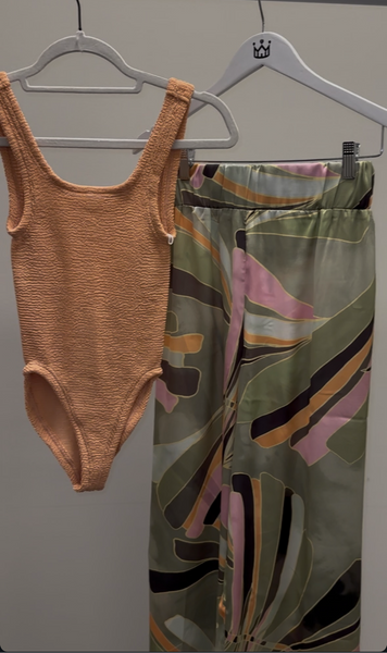 One Piece Krinkle Swim