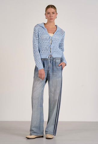 Charlotte Open Knit Tie Sweater