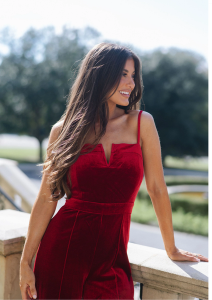 Celíne Velvet Jumpsuit