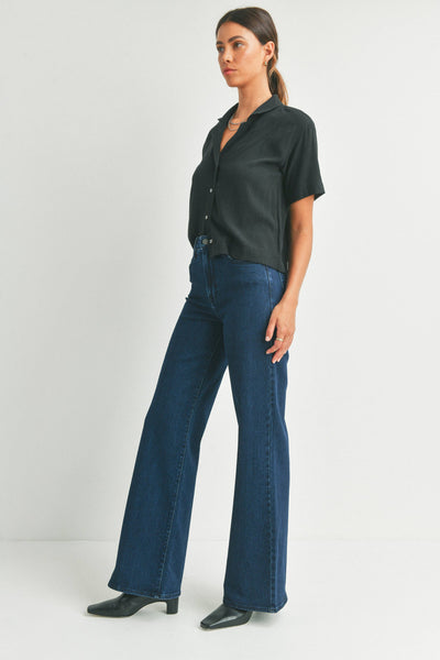 Palazzo Jeans Dark Denim