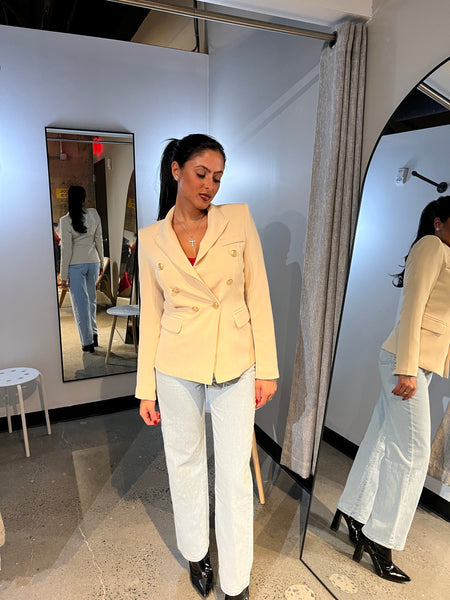Laurent Blazer Cream