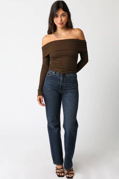 Rebecca Top in Coffee