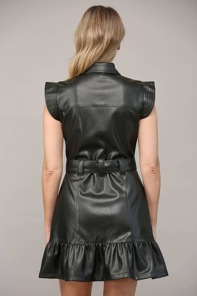 Ashlee Faux Leather dress
