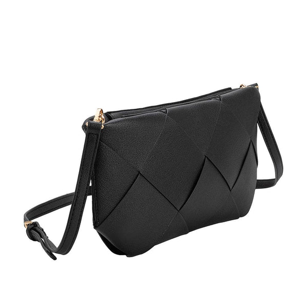 Connie Black Recycled Vegan Crossbody Bag