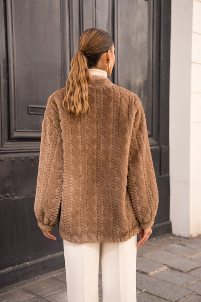 Abigail Faux Fur in Mocha