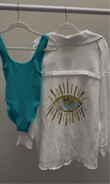 One Piece Krinkle Swim