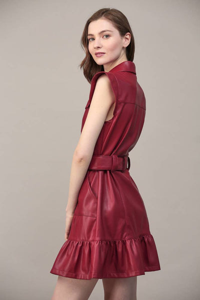 Ashlee Faux Leather dress