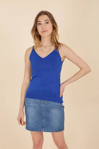 Brilliant lurex tank top