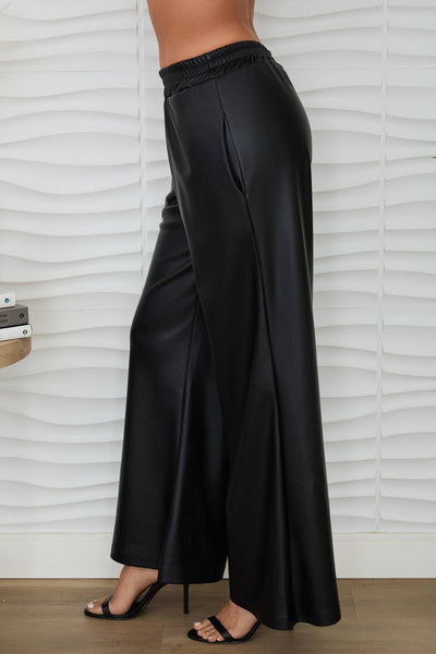 Jaya Vegan Leather Wide Leg