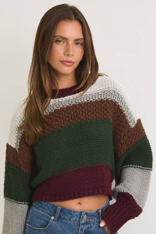 Rachael Crop Sweater Top