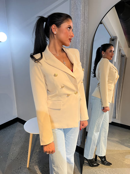 Laurent Blazer Cream