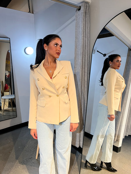 Laurent Blazer Cream
