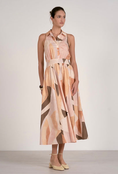 Jacky Dress Maxi Collared