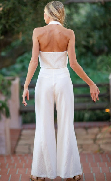 Tiffany Linen Vest Set