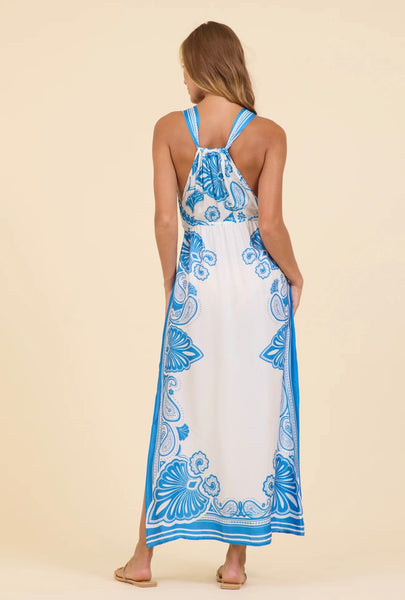 Mykonos Border Print Maxi