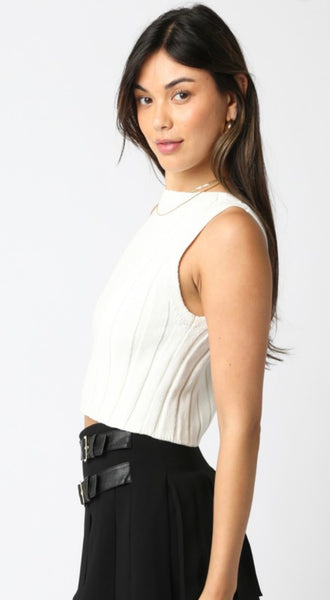 Ribbed Sleeveless Sweater