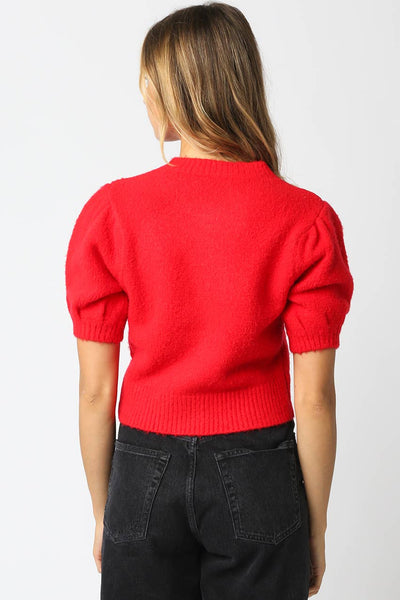 June Knit Top: Dk Brown