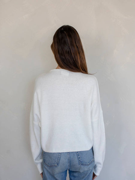 Piper Cardigan in snow