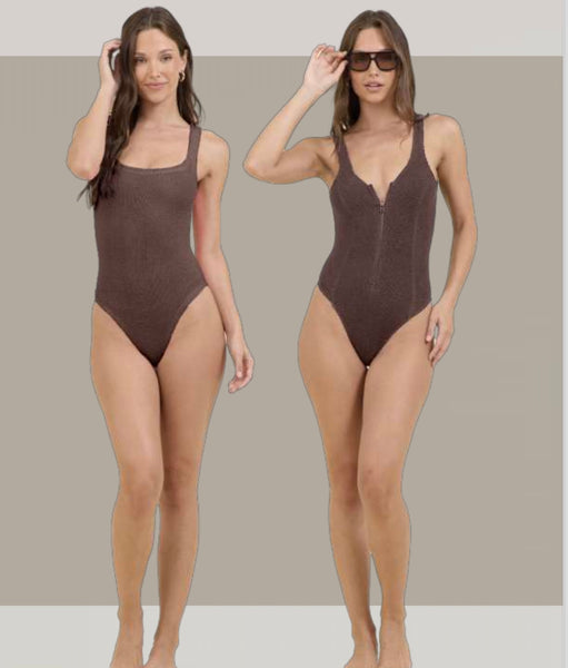 One Piece Krinkle Swim