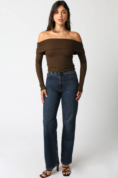 Rebecca Top in Coffee