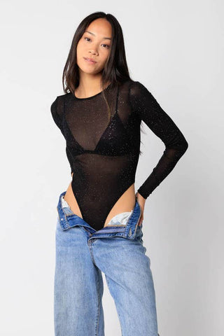 Mesh Sparkle Bodysuit
