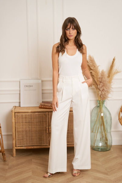 Wide-cut pant in Sky Blue