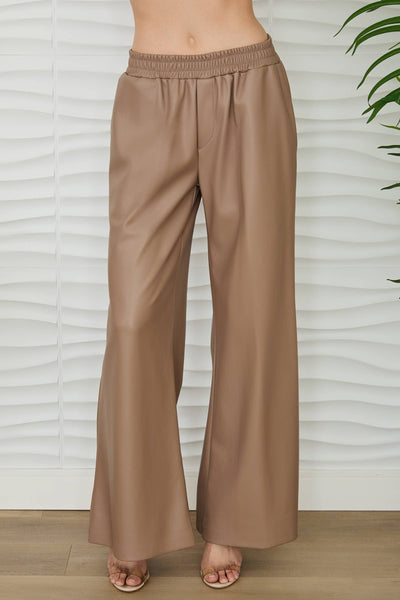 Jaya Vegan Leather Wide Leg