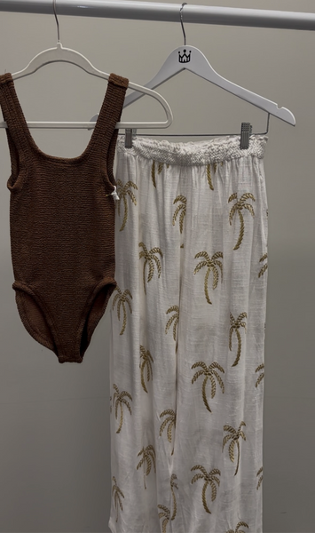 One Piece Krinkle Swim