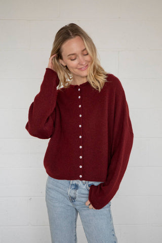 Piper Cardigan: Wine