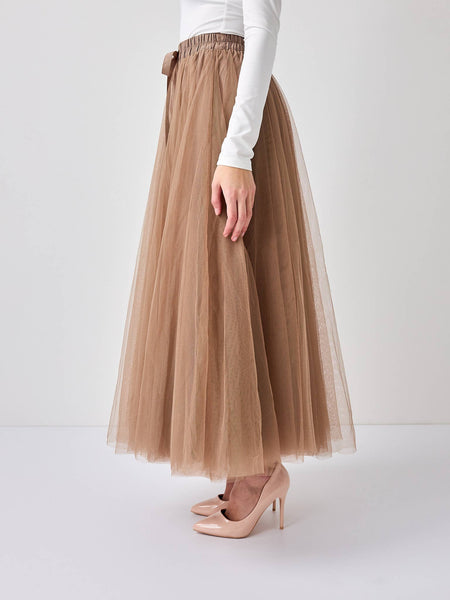 Aria tulle skirt  Old rose