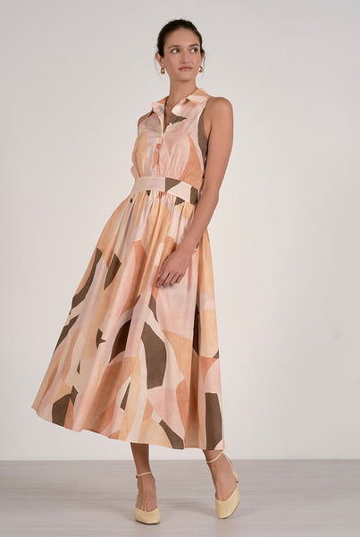 Jacky Dress Maxi Collared