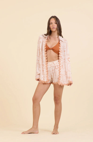 Sunset Stamp Button Down