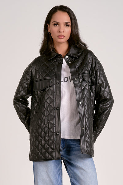 CoCo Quilted Vegan Leather Jacket