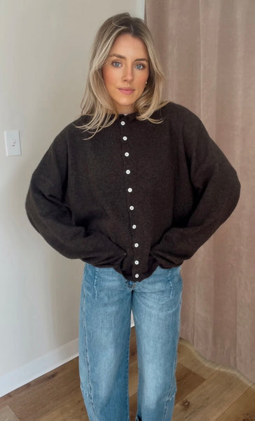 Chocolate Piper Cardigan: Chocolate