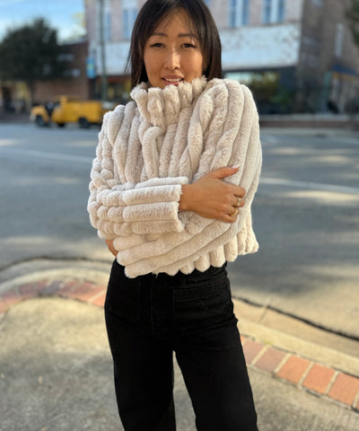 Le Lis Faux Fur Coat