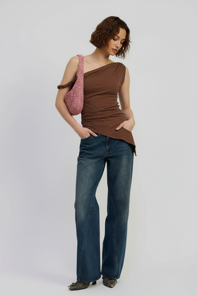 Danni Twisted Tank Chocolate