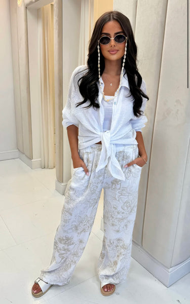 Toile Cotton Gauze Pant