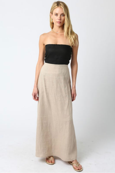 Mei Linen Colorblock Maxi