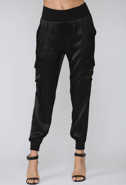 Smith Satin Cargo Joggers