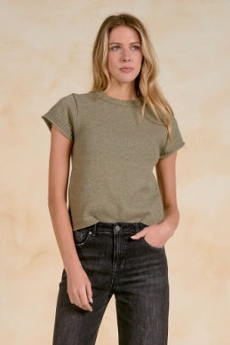 Light olive sleeveless sweater