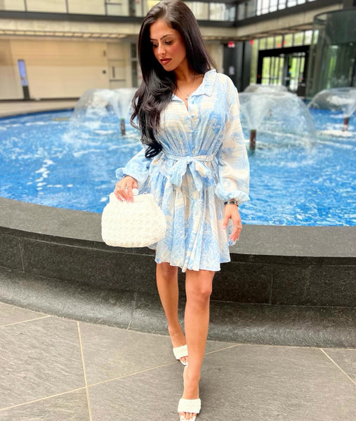 Italian Toile Print Dress