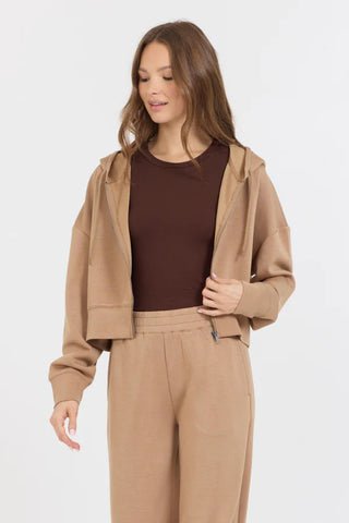 VH Caramel Cloud Fleece Crop Zip Up