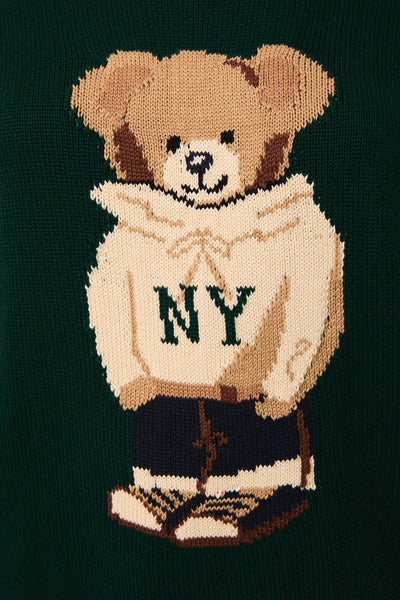 NY Jets Bear Knit Pullover