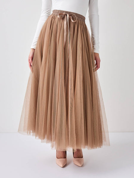 Aria tulle skirt  Old rose