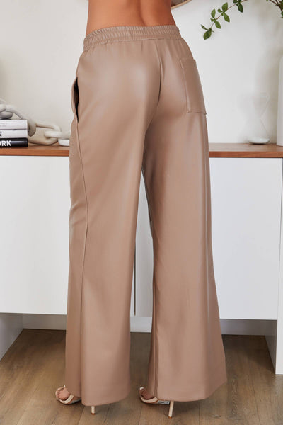 Jaya Vegan Leather Wide Leg