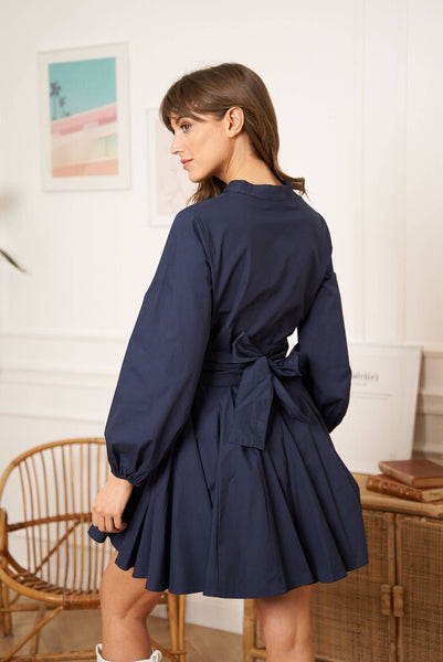 Sonia cotton skater dress Royal Blue