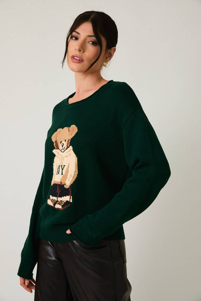 NY Jets Bear Knit Pullover